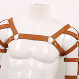 Erotic Leather Chest Harness for Muscle Men / Cool Adjustable Belts Body Harness - EVE's SECRETS