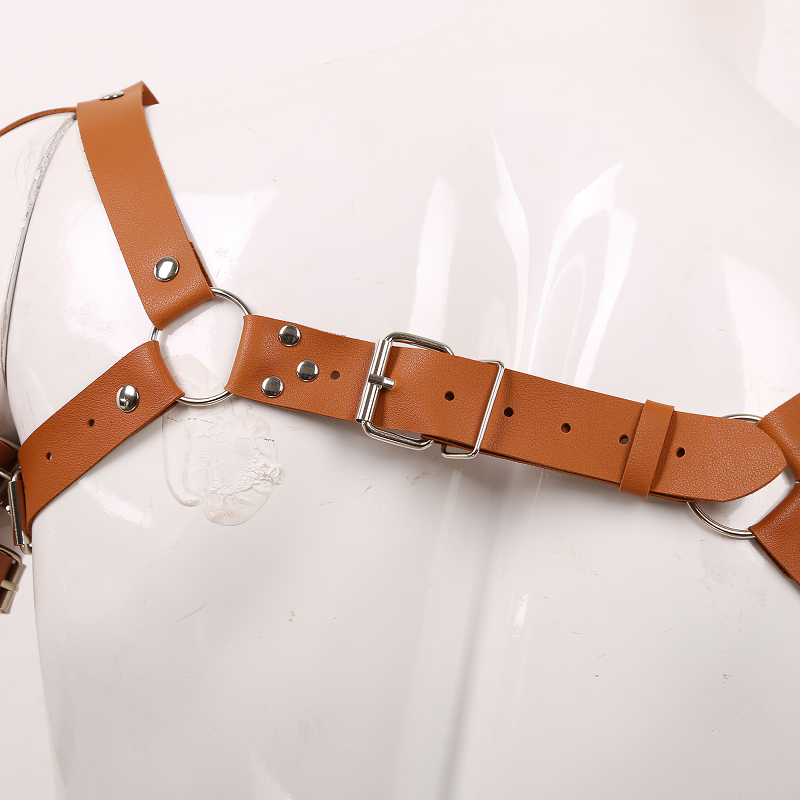 Erotic Leather Chest Harness for Muscle Men / Cool Adjustable Belts Body Harness - EVE's SECRETS