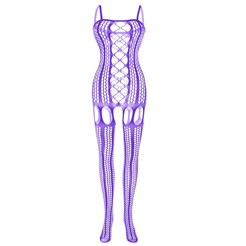 Erotic Lingerie for Women / Sexy Sleeveless Nightwear / Mesh Open Crotch Bodysuit - EVE's SECRETS