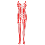 Erotic Lingerie for Women / Sexy Sleeveless Nightwear / Mesh Open Crotch Bodysuit - EVE's SECRETS