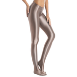 Erotic Mid-Waist Women Legging / Shining Female Tights / Sexy Tight-Fitting Clothing - EVE's SECRETS