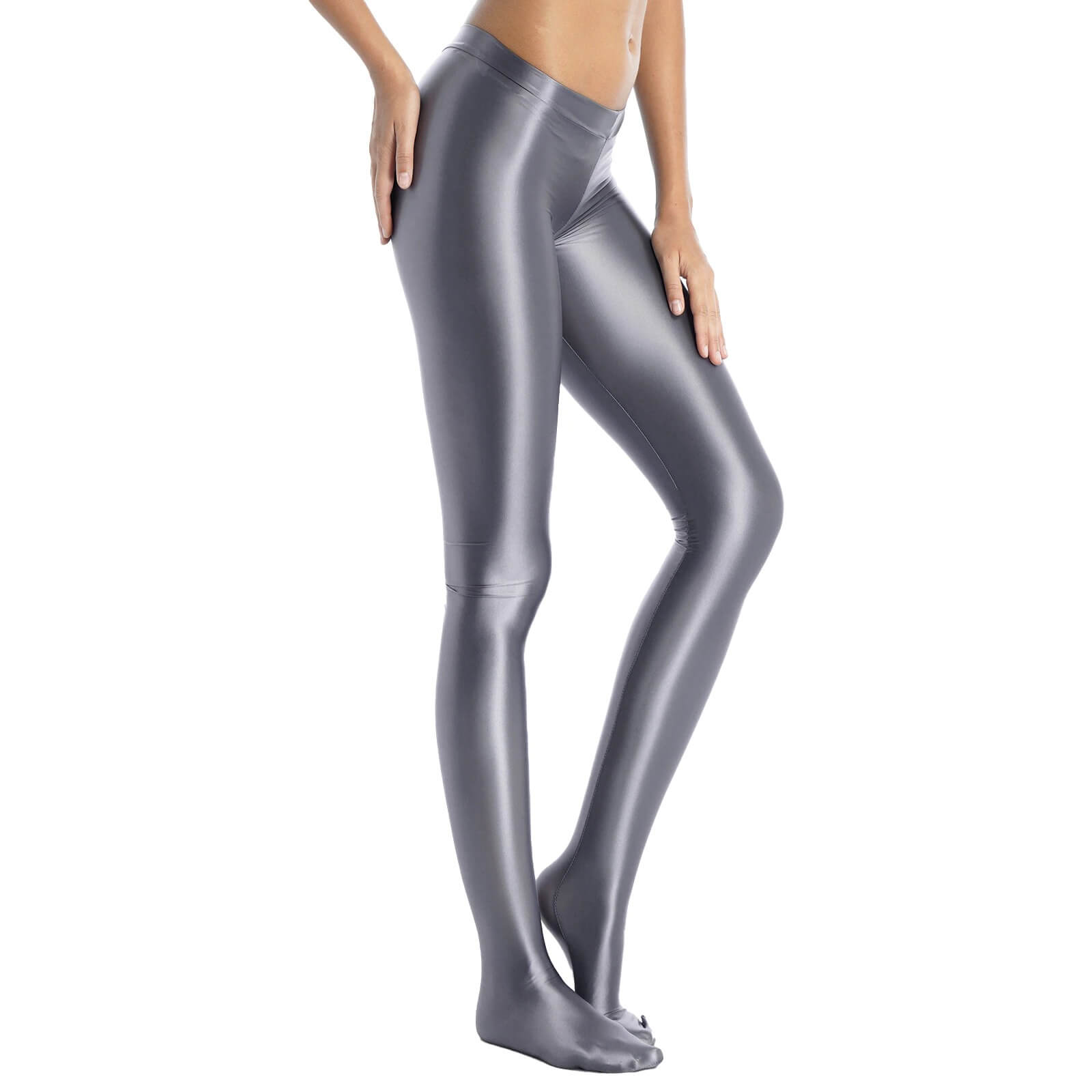 Erotic Mid-Waist Women Legging / Shining Female Tights / Sexy Tight-Fitting Clothing - EVE's SECRETS