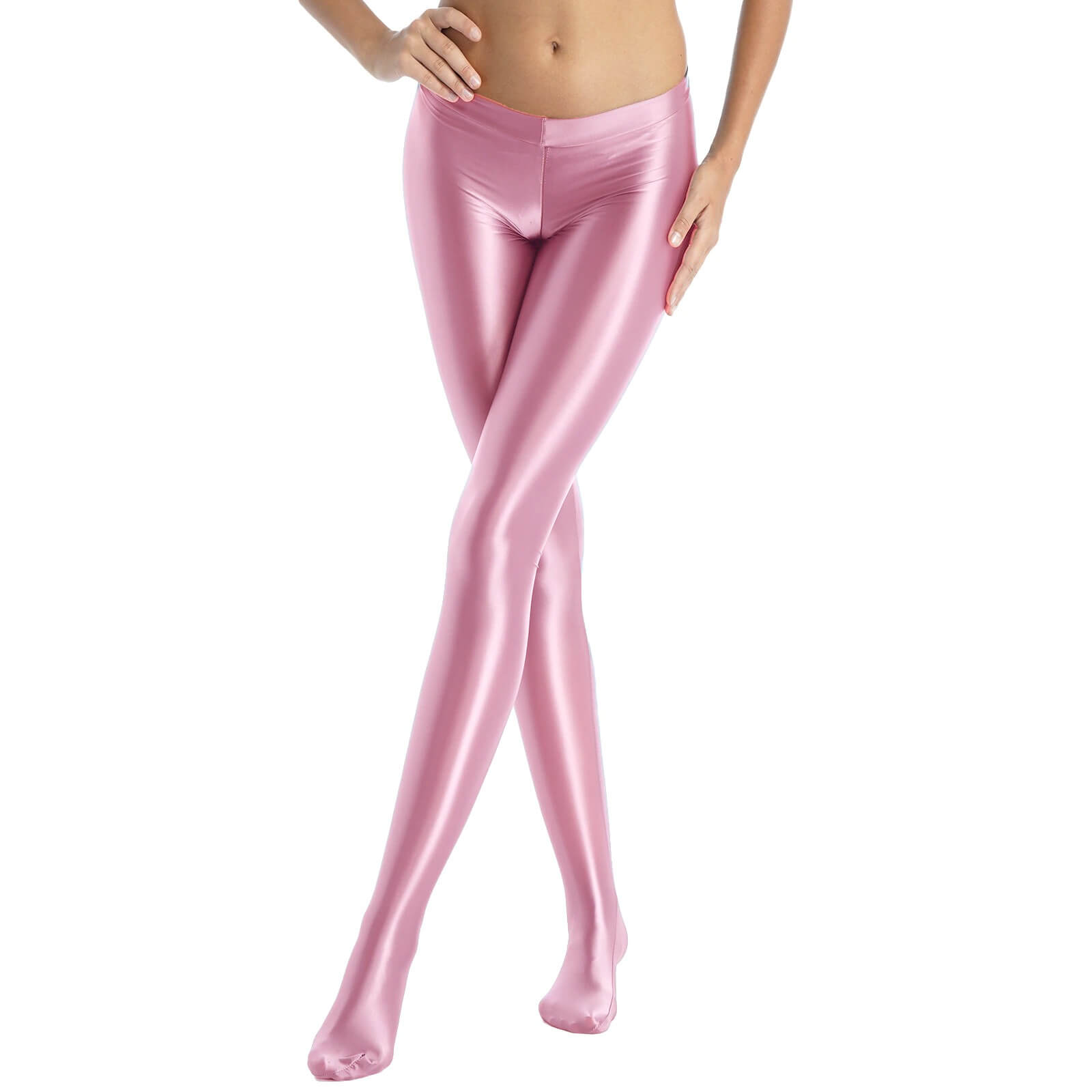 Erotic Mid-Waist Women Legging / Shining Female Tights / Sexy Tight-Fitting Clothing - EVE's SECRETS