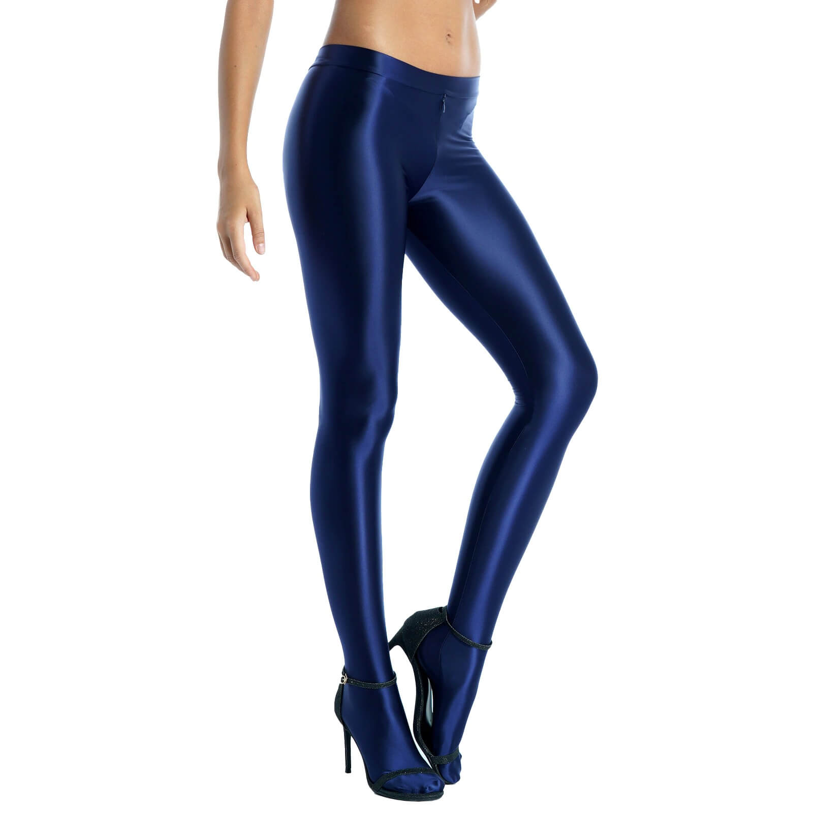 Erotic Mid-Waist Women Legging / Shining Female Tights / Sexy Tight-Fitting Clothing - EVE's SECRETS