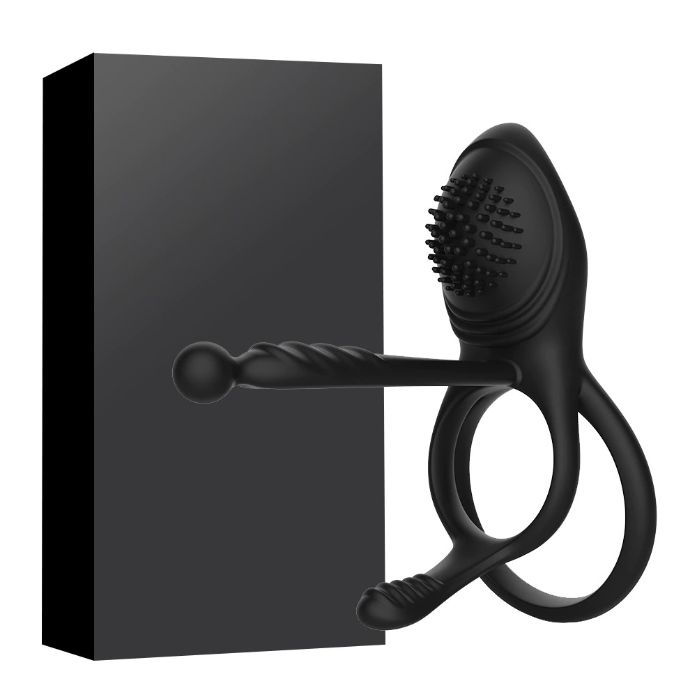 Erotic Penis Double Rings Vibrator / Wireless Stimulator Cockrings for Delay Ejaculation / Male Sex Toys - EVE's SECRETS