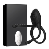 Erotic Penis Double Rings Vibrator / Wireless Stimulator Cockrings for Delay Ejaculation / Male Sex Toys - EVE's SECRETS