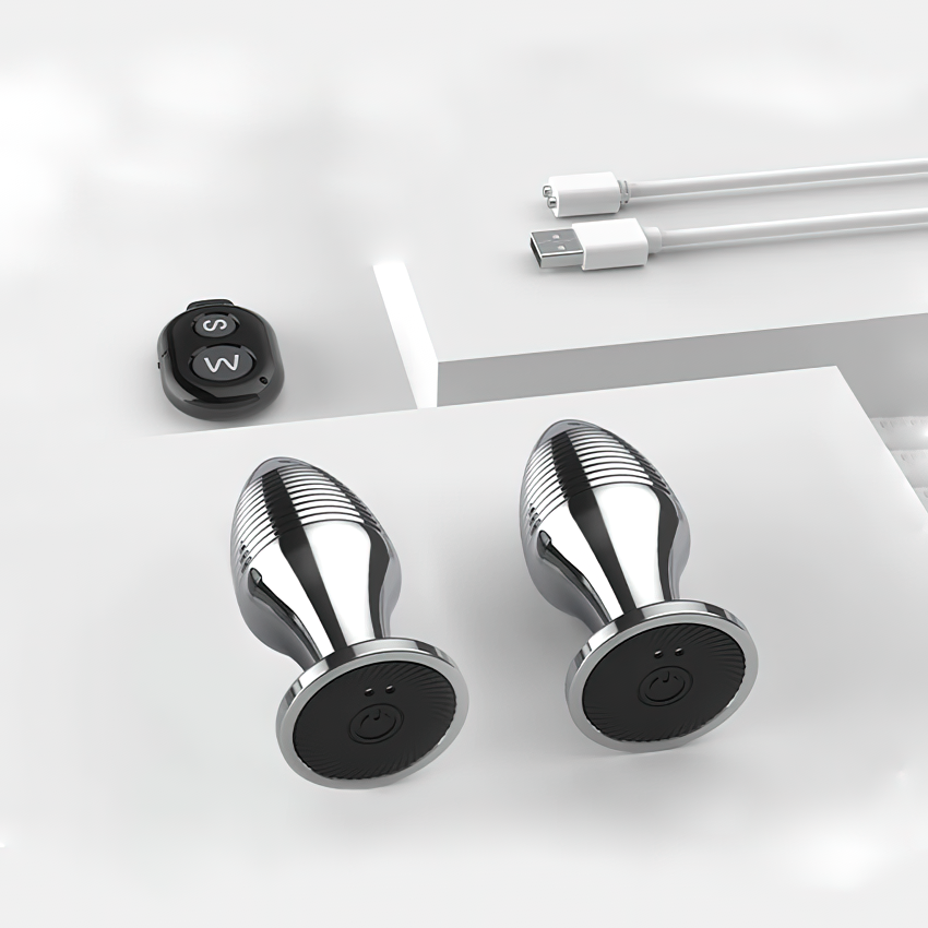 Erotic Sex Toys For Masturbation / Remote Controlled Vibrators / Unisex Metal Anal Plug - EVE's SECRETS