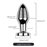 Erotic Sex Toys For Masturbation / Remote Controlled Vibrators / Unisex Metal Anal Plug - EVE's SECRETS