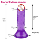 Erotic Small Soft Jelly Dildo / Adult Realistic Butt Plug / Unisex Anal Sex Toy - EVE's SECRETS