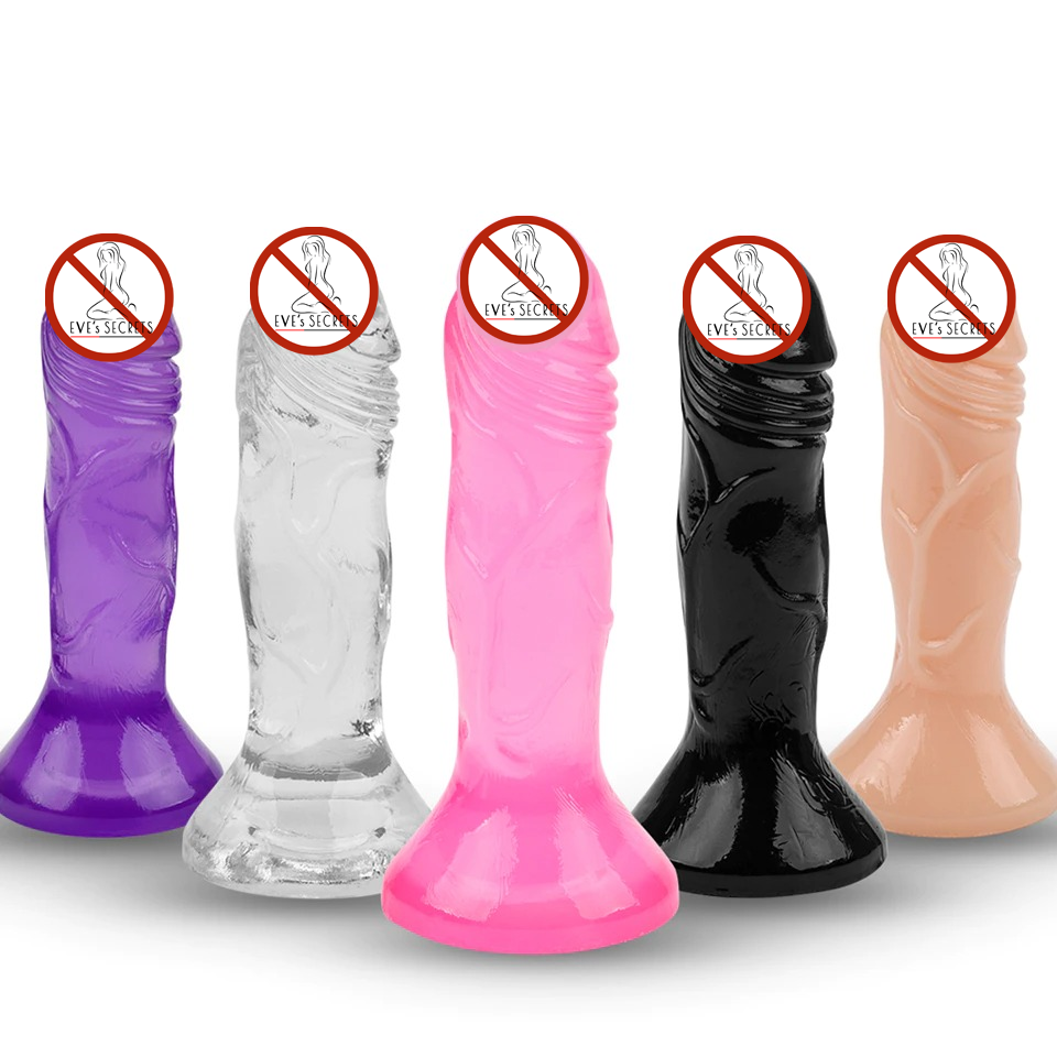 Erotic Small Soft Jelly Dildo / Adult Realistic Butt Plug / Unisex Anal Sex Toy - EVE's SECRETS