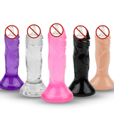 Erotic Small Soft Jelly Dildo / Adult Realistic Butt Plug / Unisex Anal Sex Toy - EVE's SECRETS