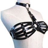 Erotic Waistband Sexy Leather Bra Harness Bondage / Bra Garter Body Cage Straps Belts For Women - EVE's SECRETS