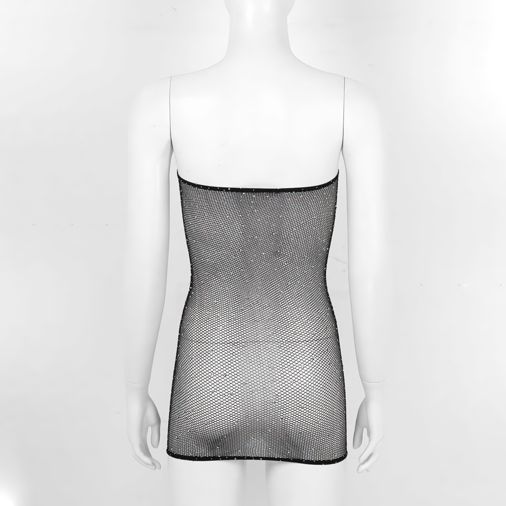 Erotic Women's Backless Mesh Dress / Role-Playing Games Transparent Female Clothing - EVE's SECRETS