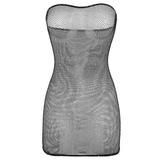 Erotic Women's Backless Mesh Dress / Role-Playing Games Transparent Female Clothing - EVE's SECRETS