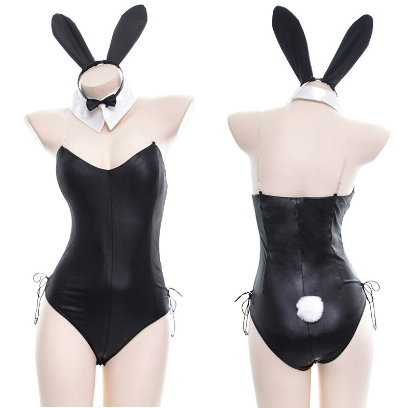 Erotic Women's Bodysuit with Sexy Bunny Tail / Rabbit Costum with Long Ears for Adult - EVE's SECRETS
