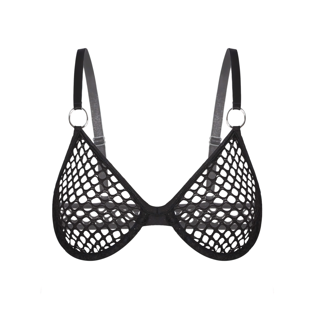 Erotic Women's Mesh Bra / Sexy Transparent Female Underwear For Role-Play Games - EVE's SECRETS