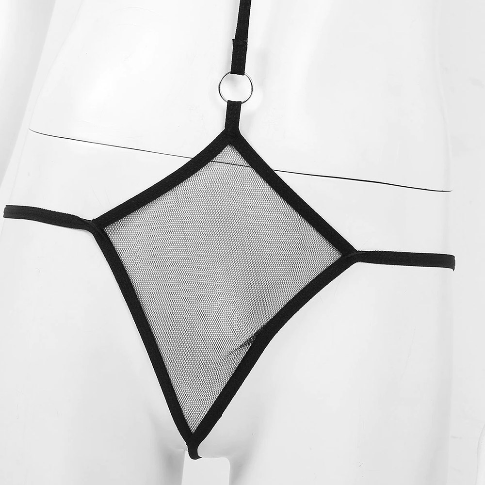 Erotic Women's See Through Sissy Catsuit / Sexy Sheer Backless Bikinis Bodysuit - EVE's SECRETS