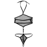 Erotic Women's See Through Sissy Catsuit / Sexy Sheer Backless Bikinis Bodysuit - EVE's SECRETS