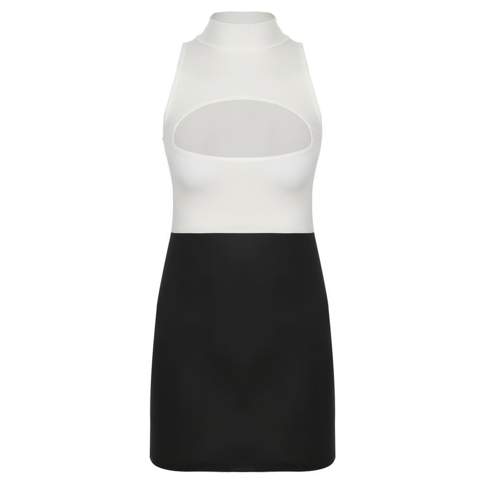 Erotic Women's Transparent Clothing / Sexy O-Neck Sleeveless Female Short Dress - EVE's SECRETS