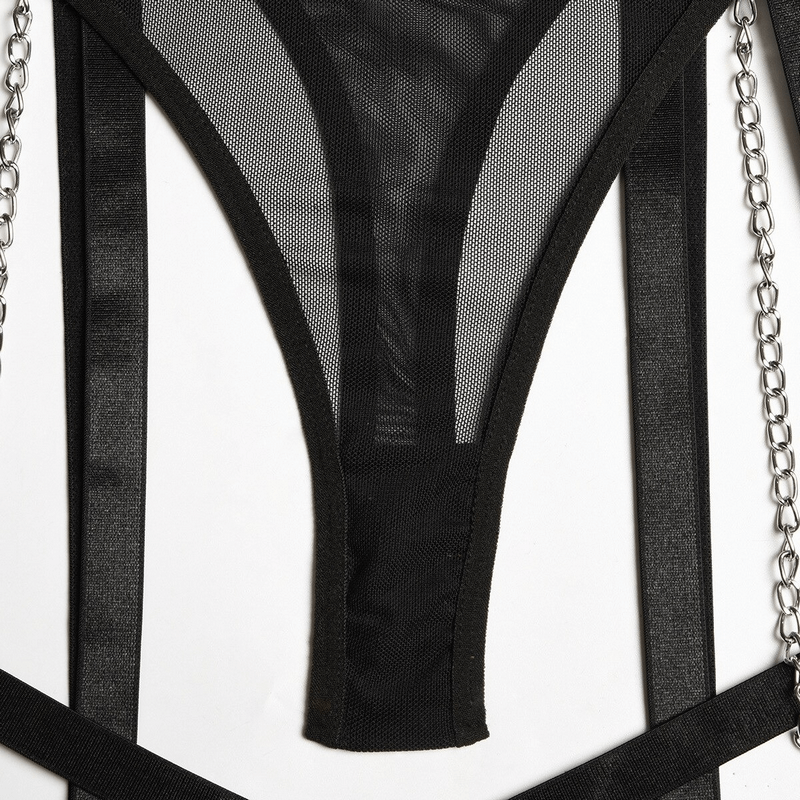 Exotic Hollow Out Lingerie Set / Women's Sexy Outfit 3-Pieces / Luxury Sissy Erotic Underwear - EVE's SECRETS