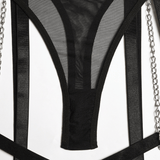 Exotic Hollow Out Lingerie Set / Women's Sexy Outfit 3-Pieces / Luxury Sissy Erotic Underwear - EVE's SECRETS