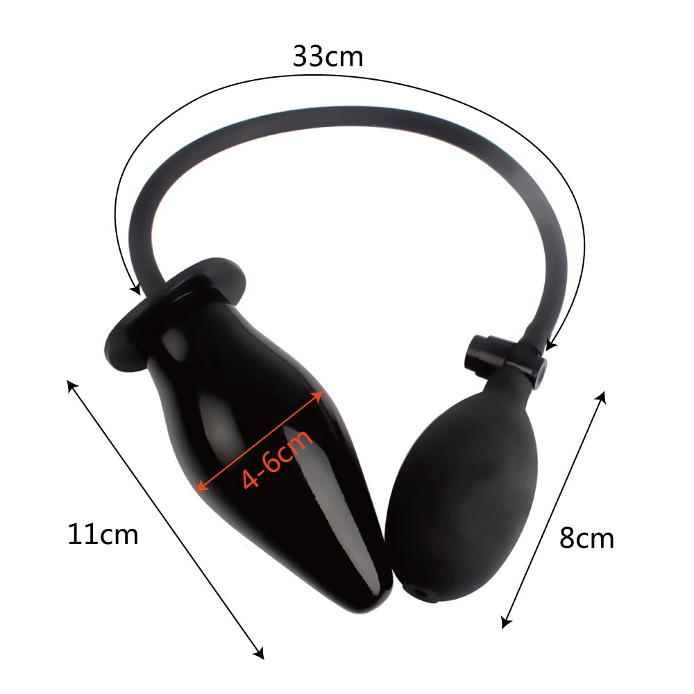 Expandable Butt Plug Silicone Massager / Unisex Inflatable Anal Plug for Adult - EVE's SECRETS