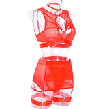 Fancy Erotic 5-Pieces Underwear / Sexy Transparent Lingerie Set / Women's Seductive Clothing - EVE's SECRETS