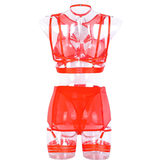 Fancy Erotic 5-Pieces Underwear / Sexy Transparent Lingerie Set / Women's Seductive Clothing - EVE's SECRETS