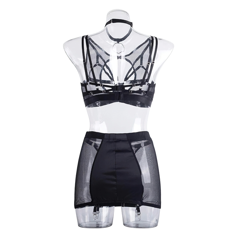 Fancy Erotic 5-Pieces Underwear / Sexy Transparent Lingerie Set / Women's Seductive Clothing - EVE's SECRETS