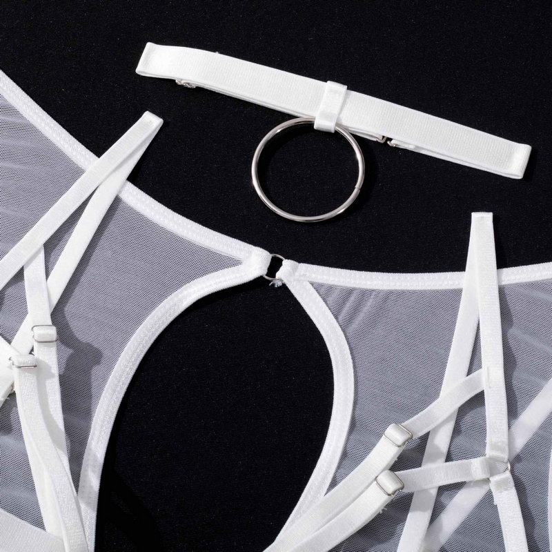Fancy Erotic 5-Pieces Underwear / Sexy Transparent Lingerie Set / Women's Seductive Clothing - EVE's SECRETS