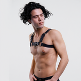 Fashion Leather Bdsm Bondage Harness for Men / Straps Suspenders Metal Rivet Clubwear - EVE's SECRETS