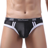 Modische Herren-Unterwäsche mit niedrigem Bund / sexy männliche U-Bulge-ultradünne Unterhose