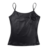 Fashion Womens Camis For Pole Dance / Shiny Metallic Wetlook Tank Top / Sexy Club Costume - EVE's SECRETS
