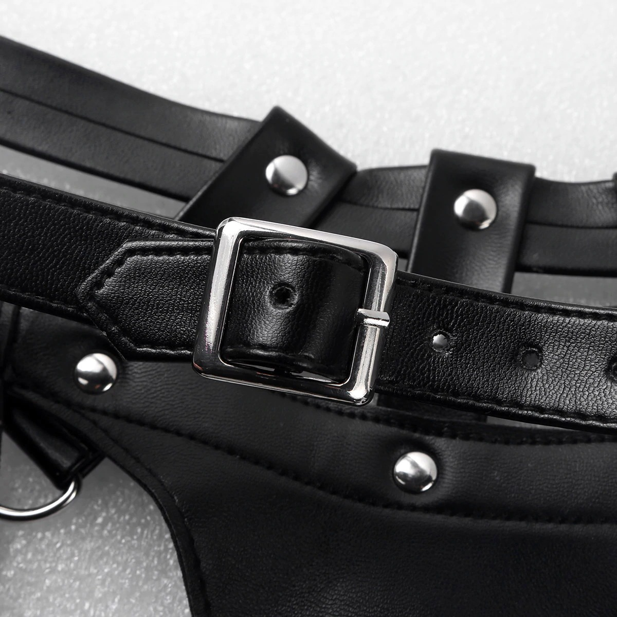 Faux Leather Body Chest Harness / Slim Fit Top Harness / Male Cosplay Costume Bondage - EVE's SECRETS