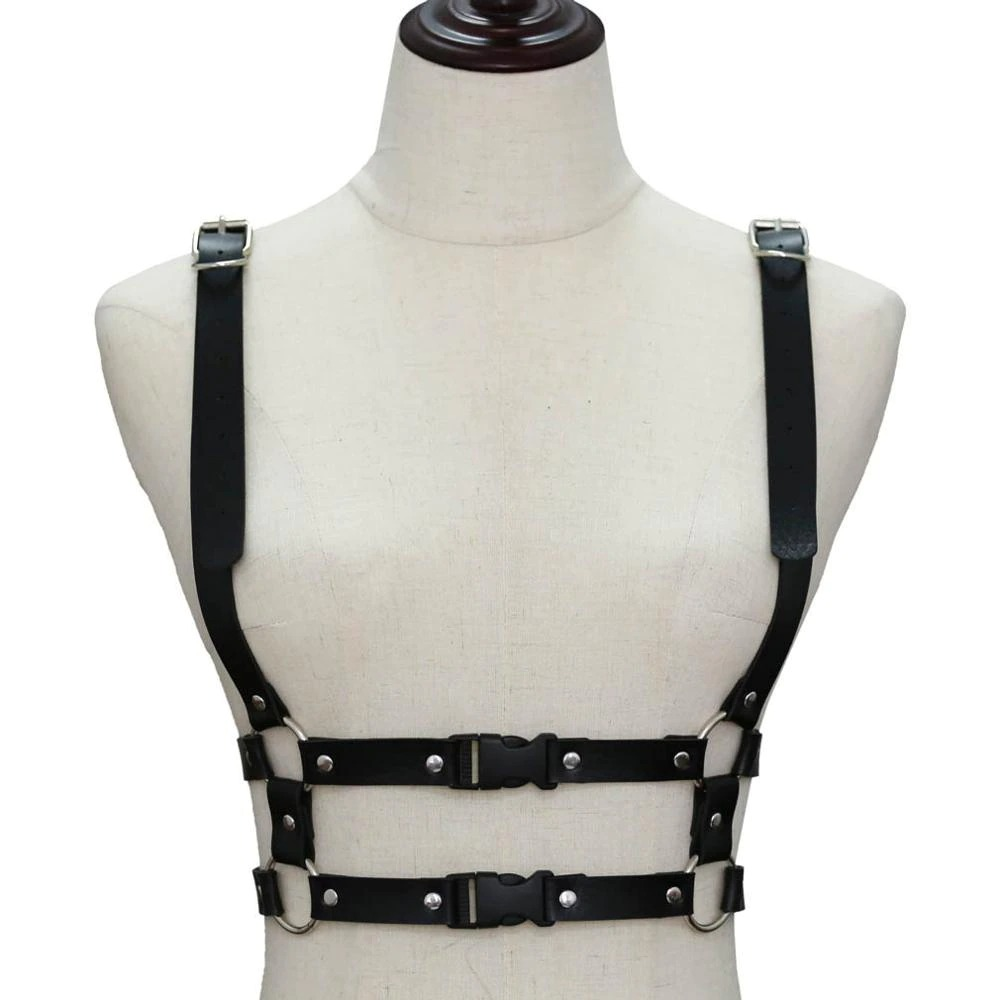 Faux Leather Body Harness for Women / Role Play Fetish Accessory - EVE's SECRETS
