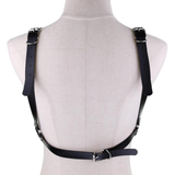 Faux Leather Chain Body Harness / BDSM Bra Harness / Women's Chain Top - EVE's SECRETS