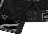 Faux Leather Sexy Wet Look Bra / Ladies Lingerie with Non-adjustable Straps - EVE's SECRETS