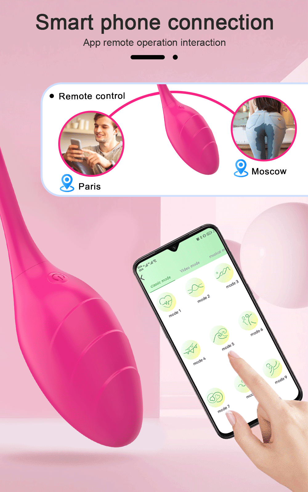 Female App-Controlled Egg Vibrators / Women's G-Spots Masturbator / Wireless Remote Vibrator - EVE's SECRETS