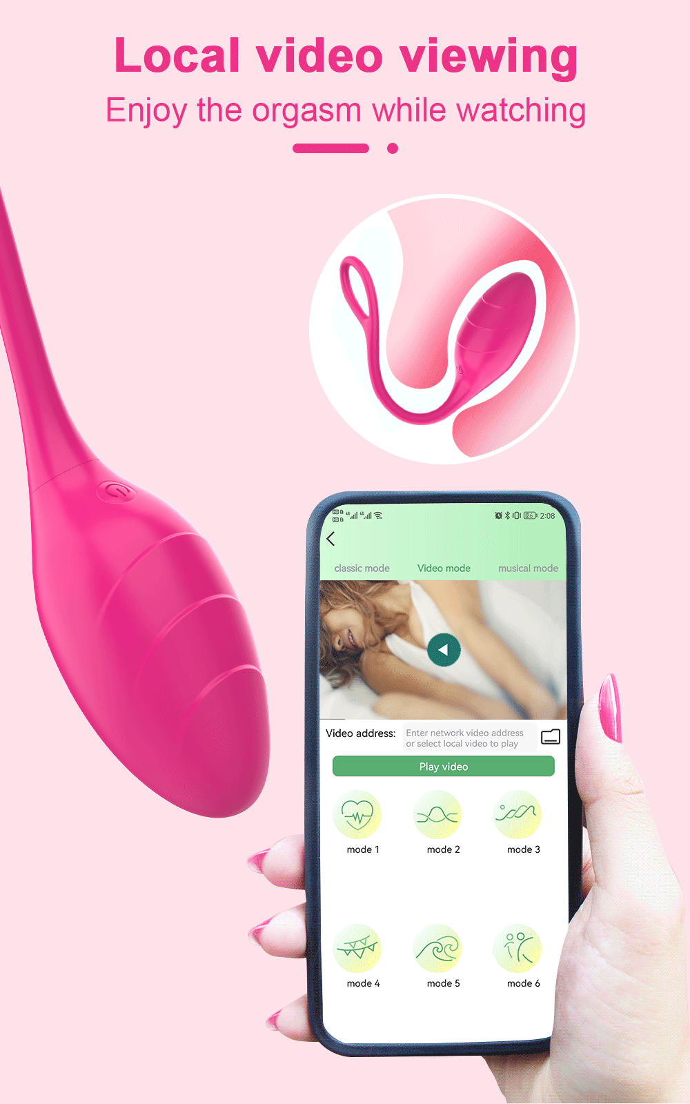 Female App-Controlled Egg Vibrators / Women's G-Spots Masturbator / Wireless Remote Vibrator - EVE's SECRETS