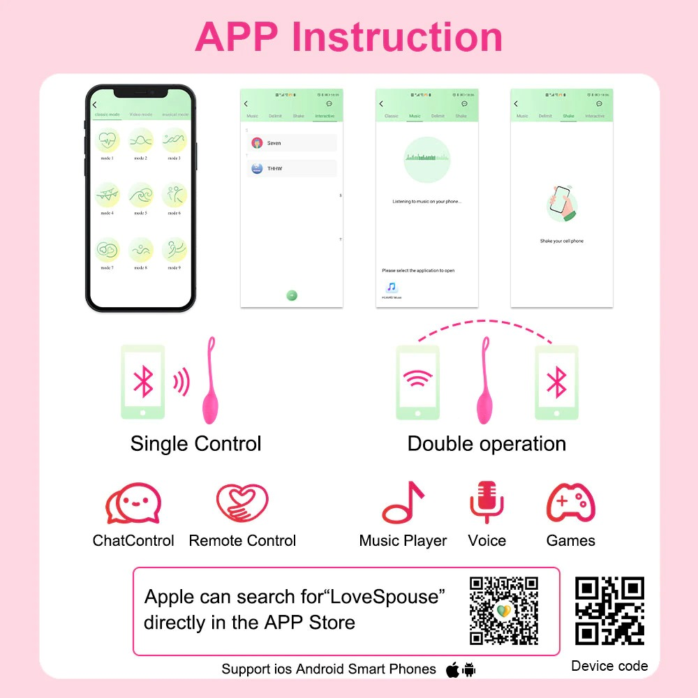 Female App-Controlled Egg Vibrators / Women's G-Spots Masturbator / Wireless Remote Vibrator - EVE's SECRETS