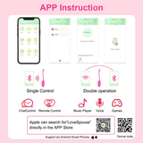 Female App-Controlled Egg Vibrators / Women's G-Spots Masturbator / Wireless Remote Vibrator - EVE's SECRETS