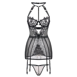 Female Black Charm Bustiers Corset / Women's Body Shaper Sexy Lace Underwire - EVE's SECRETS