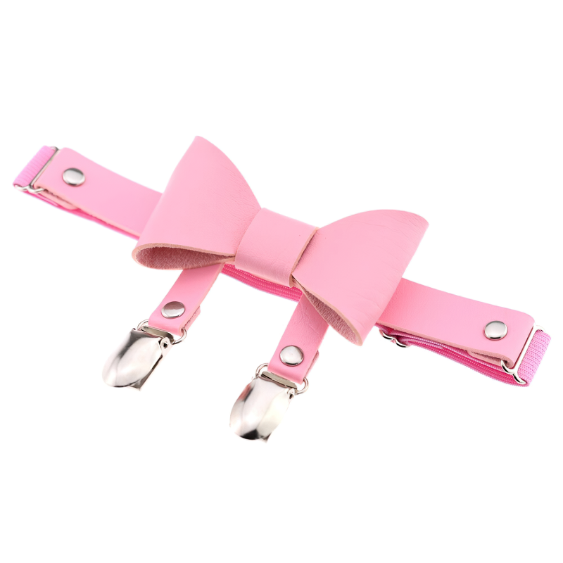 Female Colorful PU Leather Stockings Garter Belts / Women's Retro Rivet Lace Body Harness - EVE's SECRETS