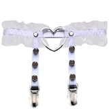 Female Colorful PU Leather Stockings Garter Belts / Women's Retro Rivet Lace Body Harness - EVE's SECRETS