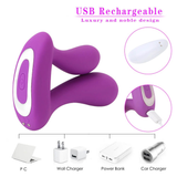 Female Double Penetration Masturbator / Remote Control Sex Toys / Women's G-Spot Vibrator - EVE's SECRETS