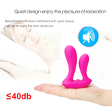 Female Double Penetration Masturbator / Remote Control Sex Toys / Women's G-Spot Vibrator - EVE's SECRETS
