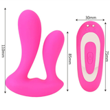 Female Double Penetration Masturbator / Remote Control Sex Toys / Women's G-Spot Vibrator - EVE's SECRETS