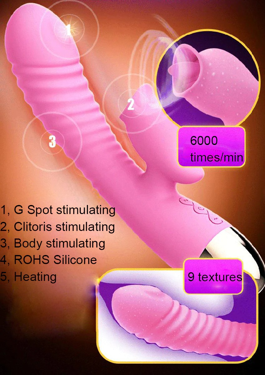 Female Rabbit Vibrators With Clitoral Suction Funktion / Women's G-Spot Stimulator - EVE's SECRETS