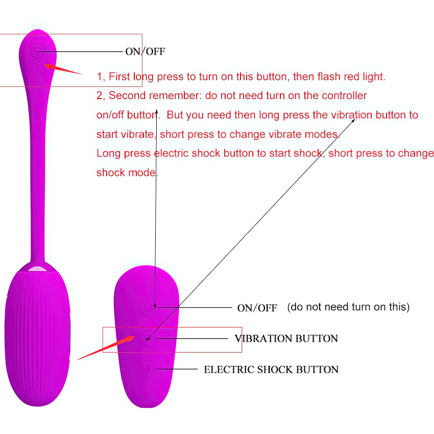 Female Remote Control Masturbator / Sex Toys For Clitoral Stimulations / Women's Egg Vibrator - EVE's SECRETS
