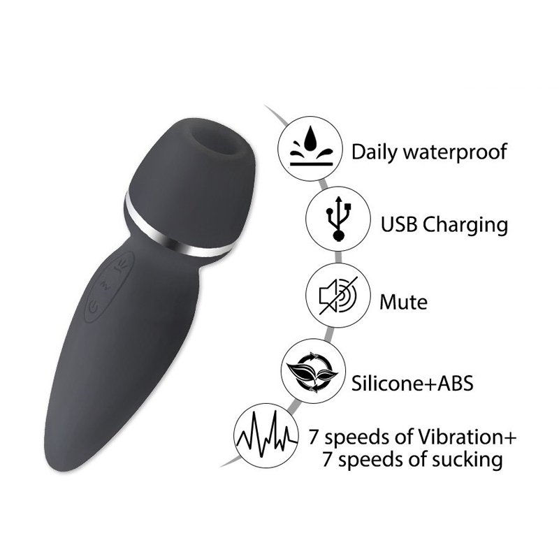 Female Sex Toy Clitoris Sucker / Adult Silicone Vibrator Stimulator - EVE's SECRETS